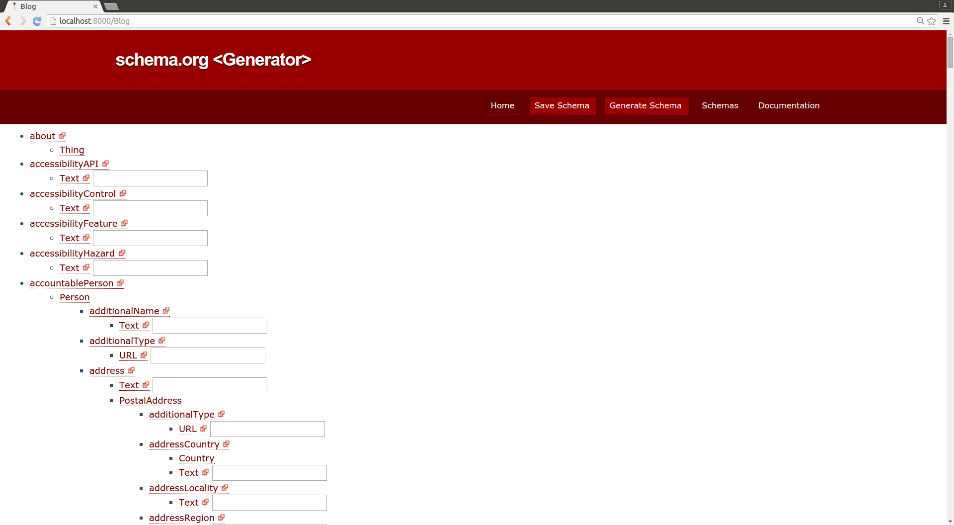 Person PostalAddress properties
